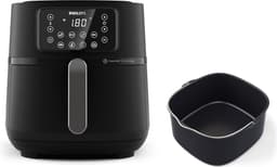 Philips Airfryer Connected 5000 Series - HD9285/93 - 7,2 liter (XXL) - Heteluchtfriteuse - RapidAir - Quickclean - Met bakvorm — thumbnail 1