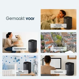 Vibrix PureFlow50 Pro Luchtreiniger / Air Purifier – EPA 14 + koolstoffilter – 350 m³/u – Voor kamers tot ca. 50 m² – Ionisator – App-bediening – Zeer stil met slaapstand – Luchtkwaliteitindicator — thumbnail 4