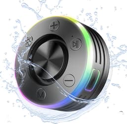 Bluetooth-doucheluidspreker Met Zuignap - Douche Speaker - Badkamer Speaker - waterdicht - voor badkamer Feest Reizen Buiten - 8.5x4.5cm — thumbnail 1