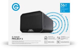 G-RAID® PROJECT 2 36TB, High-Capacity 2-Bay hardware RAID, Thunderbolt™ 3, USB-C, 7200RPM Ultrastar® Harde Schijf (HDD), tot 510MB/s schrijven. JBOD – Desktop RAID — thumbnail 7