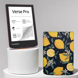 PocketBook Verse Pro Passion Red e-reader – Inclusief Citroen / Lemon Print Hoesje (shell cover) – Voordeelbundel — thumbnail 1