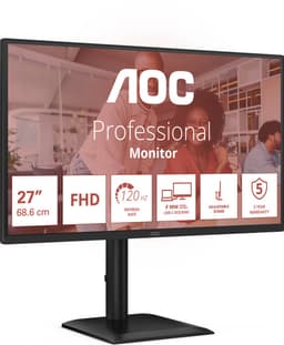 AOC 27E4CV computer monitor 68,6 cm (27") 1920 x 1080 Pixels Full HD LED Zwart — thumbnail 5