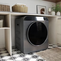 Re-purelife® wasdroger compact met 4 programma’s - kledingdroger met roestvrijstalen trommel - droger met PTC-keramische verwarming, wandmontage of stapelbaar - zilvergrijs 49,5 × 42 × 59,5 cm — thumbnail 7