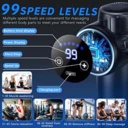 Massage Gun Professioneel - Massage Apparaat - Theragun vibratiemassage — thumbnail 5