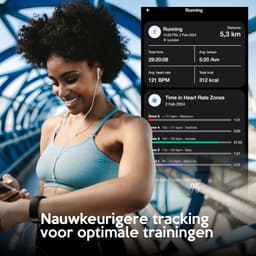 mymonX Smartwatch Heren & Dames - Geschikt voor alle Smartphones - Stappenteller - Gezondheidsrapport - ECG - Bloeddrukmeter - Hartslagmeter - Slaap - Temperatuur - Zwart - 43mm — thumbnail 11