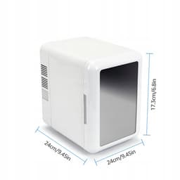 Mini Koelkast - Cosmetische Koelkast - Skincare Fridge - 4L - 12V/220V Koel & Warm - LED 7-kleuren & Spiegeltouchscreen - Stil 25dB - Voor Thuis, Auto & Huidverzorging — thumbnail 2