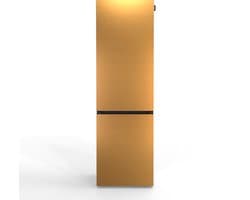 NUNKI LARGECOMBI-FBRZ Combi Bottom Koelkast, E, 198+66l, Brushed Bronze Front