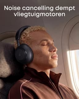 soundcore Space 2 by Anker, Active Noise Cancelling Koptelefoon, Comfortabele Pasvorm, 50H Speeltijd, LDAC Hi-Res Draadloze Audio, Dual Connection, Helderre Gesprekken, Bluetooth 6.1, Nap Mode, Draagdetectie — thumbnail 3
