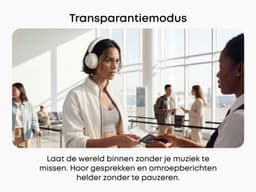 soundcore Space 2 by Anker, Active Noise Cancelling Koptelefoon, Comfortabele Pasvorm, 50H Speeltijd, LDAC Hi-Res Draadloze Audio, Dual Connection, Helderre Gesprekken, Bluetooth 6.1, Nap Mode, Draagdetectie — thumbnail 15
