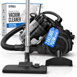 Strex Stofzuiger Zonder Zak - 700W Krachtige Zakloze Stofzuiger - HEPA Filter - 2.5L Stofreservoir - Extra Lang Snoer - Inclusief 4 Opzetstukken — thumbnail 1