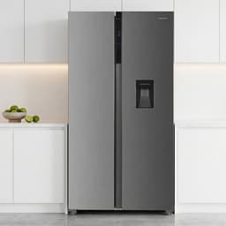 Heinner HSBS-HM439NFINVXWDD American Side-by-Side Koelkast met Waterdispenser 439 L – Smart-functie – ECO-functie – Deur-alarm – RVS – 5 Jaar Garantie — thumbnail 6