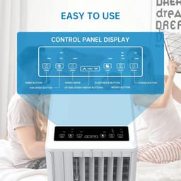 DIMICO - Mobiele Airco 9000 BTU - Verrijdbare Airconditioner met Slang en Afstandsbediening - 3 in 1 Koelen Ventileren Ontvochtigen - Voor 25m2 / 75m3 — thumbnail 2