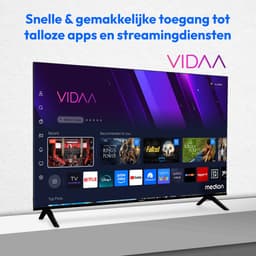 MEDION 125,7 cm (50″) QLED Ultra HD TV (Smart-TV, 4K, Dolby Vision HDR, VIDAA Store, Prime Video, Disney+, DAZN, Paramount+, Dolby Atmos, HbbTV, PVR, Bluetooth, MD 850601) — thumbnail 3