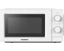 Heinner HMW-MD20IVWH Inverter Solo Magnetron Vrijstaand 19 Liter - 700W met 5 Vermogensniveaus - Inverter Technologie voor Gelijkmatig Verwarmen - Ontdooifunctie & Timer - Mechanische Bediening - Wit