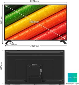 AntteQ AB50D1 – 50 Inch TV (127 cm) – Full HD+ – Dolby Audio – Non-Smart TV – Triple Tuner – Hotelmodus – Triple Tuner DVB-C / T2 / S2, CI+ — thumbnail 8