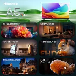 Hisense 32A5S - 32 inch - Hi-QLED - 2026 - Hi-QLED Colour - Dolby Atmos - Tilt to Monitor - FHD Resolution - Noise Reduction - High Contrast — thumbnail 14