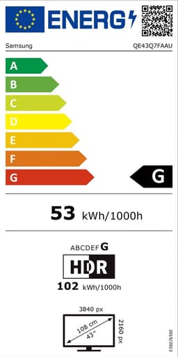 Samsung QE43Q7FA - 43 inch - 4K QLED - 2025 + 3 jaar extra garantie - Smart TV — thumbnail 2