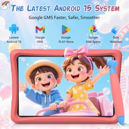 TABWEE K10 Tablet - 10.1 Inch FHD - 12GB RAM - 64GB ROM - SD 2TB - 5000 mAh - Android 15 - WiFi 6 - uitstekend cadeau voor kinderen - Roze — thumbnail 9
