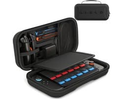 Sounix Case Geschikt voor Nintendo Switch 2 - Ingebouwde standaard - Hoesje Geschikt voor Switch 2 - Beschermhoes - Opbergtas - Zwart