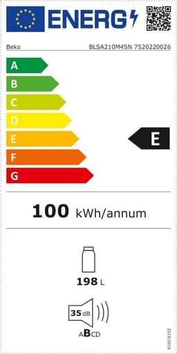 Beko BLSA210M4SN - inbouw koelkast (122 cm) — thumbnail 2