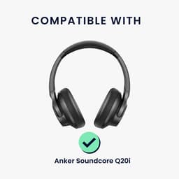 kwmobile headset case geschikt voor Anker Soundcore Q20i hoes - 22,5 x 17 cm - Koptelefoon cover met rits - Neopreen en ribfluweel - In zwart — thumbnail 5