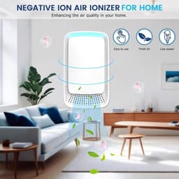 Plug-in luchtreiniger - Negatieve ionentechnologie, stille werking voor thuisgebruik, negatieve ionenluchtreiniger voor slaapkamer, kantoor, dierenkamer, badkamer, wit - 4-pack — thumbnail 2