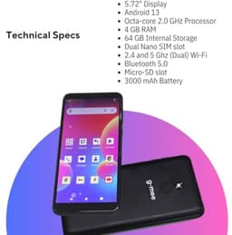 64 GB Android 13.0 Smartphone met 5.7" Touchscreen voor Kinderen | Veilige Mobiele Telefoon met Ouderlijk Toezicht — thumbnail 7