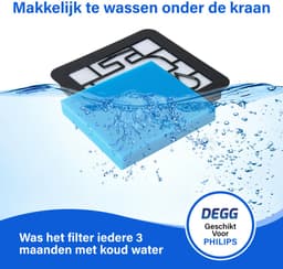 DEGG® Filterset - Geschikt voor Philips PowerPro Compact - Vervangt Stofzuigerfilter FC9331/09 FC9332/09 - Vervangt FC8010 - Motorfilter & uitblaasfilter - VOORDEELVERPAKKING - 3 SETS — thumbnail 7