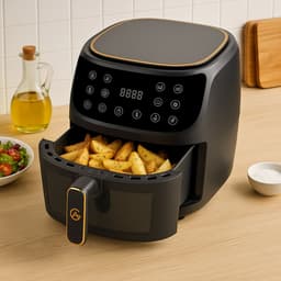 AG5100 Airfryer XXL Premium Zwart – 5,5L Hete Luchtfriteuse – Digitaal Display – 8 Programma’s – Anti-aanbak – Vaatwasserbestendig – Extreem Stil – Gezond Koken Zonder Olie – Inclusief Receptenboek — thumbnail 21