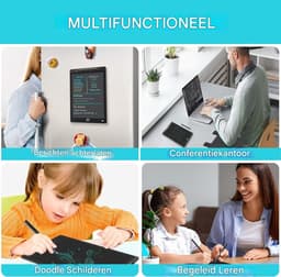 Vitdipy - TekenTablet - 12 Inch Elektronische LCD TekenTablet - Tekenbord kinderen - Schrijftablet - Grafische tablet kinderen - Zwart — thumbnail 5