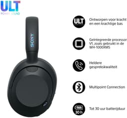 Sony ULT Wear - Draadloze Noise Cancelling koptelefoon met ULT Power Sound - Zwart — thumbnail 7