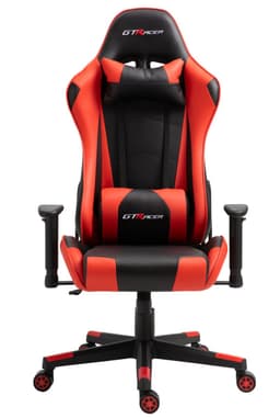 GTRacer Pro - Game Stoel - Gaming Stoel - Ergonomische Bureaustoel - Gamestoel - Verstelbaar - Gaming Chair - Zwart / Rood — thumbnail 2