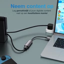 Qost - Capture Card HD - Video / Game Capture - 1080P HD - HDMI naar USB-A / USB-C - Cam Link - Video Grabber - Streamen — thumbnail 6