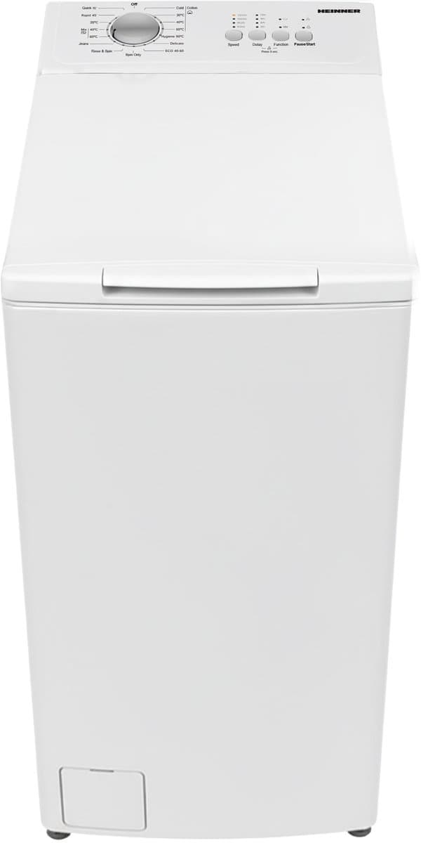 Heinner HWM-TL6010C++ Bovenlader Wasmachine 6 kg – 15 Programma’s – 1000 tpm – LED Display – 15 Min Snelprogramma – Trommelreiniging – Wit – 5 Jaar Garantie — afbeelding 1