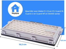Kleanburg ® Filterset voor Miele – 2x HEPA H13 Filters + 2x Motorfilters – Vervangt Miele SF-HA50 – Geschikt voor Classic C1, Compact C1 & C2, Complete C2 & C3, Guard S1/L1/M1 en S4000 series — thumbnail 5