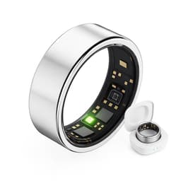 Royal Empire Smart Ring – Slimme Ring voor Heren & Dames – Inclusief Oplaaddoosje – Slaapmonitoring, Hartslag, Bloeddruk & SpO2 – IP68 Waterdicht – Nederlandse App – Zilver – Maat 10 — thumbnail 1