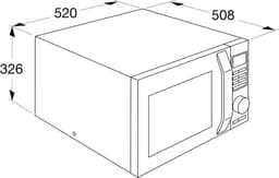 ETNA CMV328ZT - Combi-magnetron - Vrijstaand - 900 watt - 28 liter - Zwart — thumbnail 6
