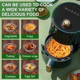 Sander Shop Siliconen vorm Heteluchtfriteuse, accessoire voor Philips Dual Basket Airfryer 3000-serie 6L/3L, heteluchtfriteuse, siliconen vorm, airfryer-accessoires voor Philips Airfryer 3000 Dual Basket, — thumbnail 6