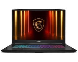 MSI Katana 17 HX B14WFK-262NL Intel® Core™ i7 i7-14650HX Laptop 43,9 cm (17.3") Full HD 16 GB DDR5-SDRAM 1 TB SSD NVIDIA GeForce RTX 5060 Wi-Fi 6E (802.11ax) Windows 11 Home Zwart
