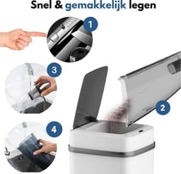 Turbo-7 Kruimelzuiger Snoerloos - Handstofzuiger - Zwart / Grijs - Incl. opzetstukken — thumbnail 4