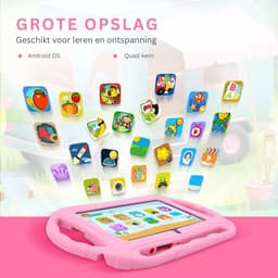 VH Supplies® Kindertablet - Peutertablet - Tablet voor Kinderen - 32GB - 7 inch - Roze — thumbnail 2
