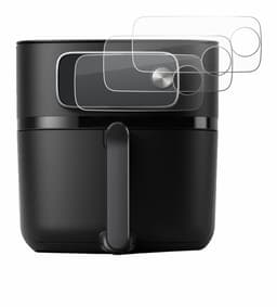 3 Stuks Savvies Screenprotector - geschikt voor Philips Airfryer HD9876/90 - beschermfolie glas transparant — thumbnail 4