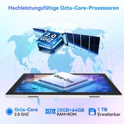 Hotlight C10L - Android 15 Tablet - 10.1 inch - 20(3+17)GB RAM/64GB ROM– 5000mAh - WiFi 6 - 5MP+8MP Camera - Wit — thumbnail 5