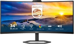 Philips 34E1C5600HE - QHD Curved Ultrawide Monitor - Webcam - Windows Hello - USB-C 65w - USB hub - 34 inch — thumbnail 1