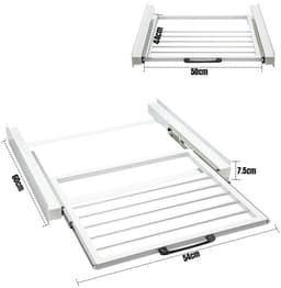 Stapelframe Wasmachine & Droger – Verstelbaar 54-73 cm – 100 kg Draagvermogen — thumbnail 6