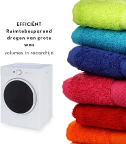 Florixa® Mini Droger - Droger - Mini Wasmachine - Wit - 48cm x 49cm x 69cm — thumbnail 6