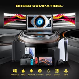 Core® Professionele Portable Monitor Pro 2024 - Inclusief Beschermhoes en Kabels - Krachtige Laptop Scherm Uitbreider - Zwart - ‎36cm x 21cm x 4cm — thumbnail 4