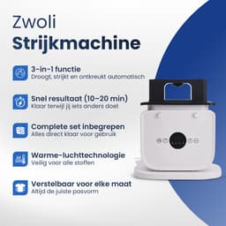 Zwoli Strijkpop - Strijkpop voor Hemden en Broeken - Inclusief Droogzak - Strijkmachine - Strijkdroger - Strijksysteem — thumbnail 4
