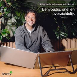 Portable Monitor 2x 16 inch Full HD - OneCable - Tri Screen Laptop Scherm Uitbreider - Extra Scherm Laptop - Draagbare Monitor - Plug & Play - Solvify — thumbnail 4