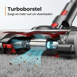 Zedar S600+ Steelstofzuiger draadloos met 4 verschillende opzetstukken - Draadloze stofzuiger - zonder zak op accu- Vacuum cleaner — thumbnail 8